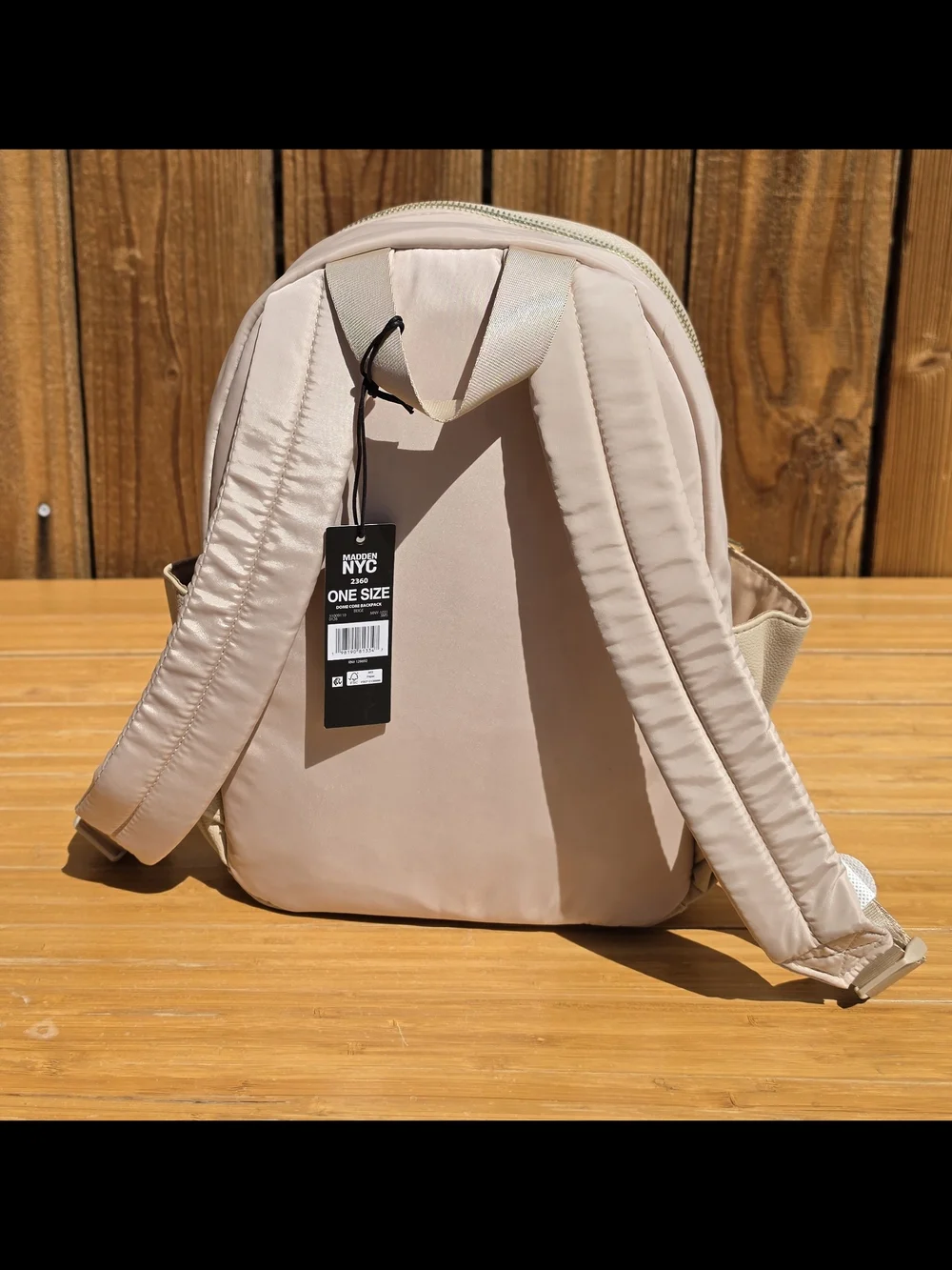 Madden NYC Women's Dome Core Backpack in khaki NWT